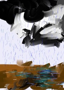 Abstrakter Regensturm