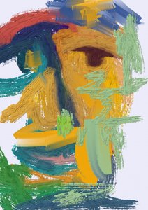 Farbenfrohes abstraktes Gesicht