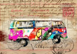 Psychedelischer Friedensbus