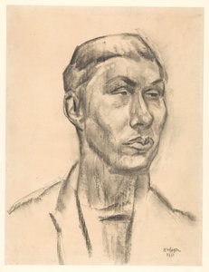 Porträt eines unbekannten Mannes von Leo Gestel (signed by artist)