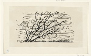 Zwei Fische im Wasser von Leo Gestel (signed by artist)