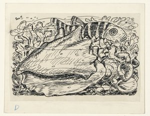 Fisch und Muschel im Wasser von Leo Gestel (signed by artist)