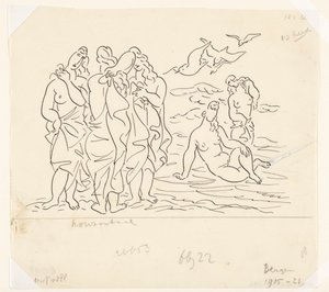 Badende (Skizze) von Leo Gestel