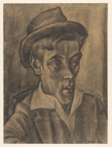 Büste eines Mannes mit Hut von Leo Gestel
