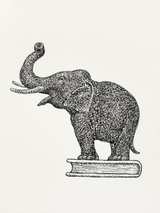 Elefant auf einem Buch (1935 1936)