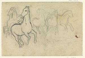 Galoppierende Pferde von Leo Gestel