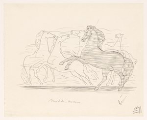 Pferdeherde von Leo Gestel