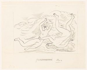 Zwei nackte Frauen, schwimmend von Leo Gestel