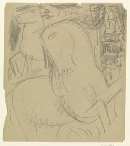 Zwei Pferde von Leo Gestel