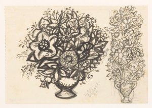 Zwei Vasen mit Blumen von Leo Gestel