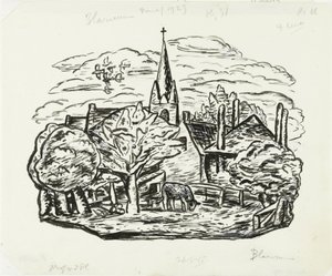 Vignette für die Biografie von Gestel durch Prof. W. van der Pluym von Leo Gestel