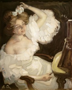 Vor dem Spiegel von Leo Putz