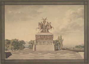 Entwurf für ein Denkmal des Sieges von Waterloo, 1815