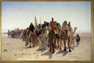 Pilger auf dem Weg nach Mekka von Leon Auguste Adolphe Belly