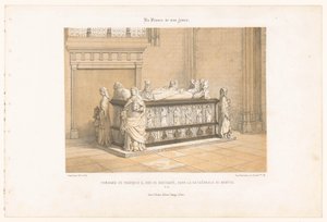 Graftombe von François II. von Bretagne in der Kathedrale von Nantes von Leon Auguste Asselineau