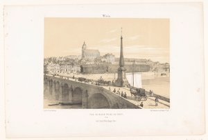 Blick auf Blois von der Brücke