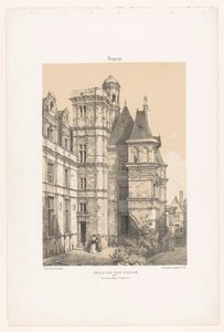 Ansicht eines Teils des Schlosses von Angers