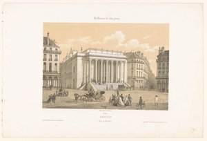 Blick auf das Théâtre Graslin in Nantes von Leon Auguste Asselineau
