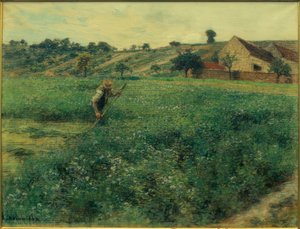Mäher im Luzernen-Feld von Leon Augustin Lhermitte