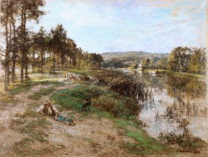 Am Ufer der Marne von Leon Augustin Lhermitte