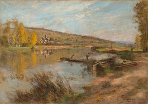 Quai au Sable, Chartèves, 1904 von Leon Augustin Lhermitte