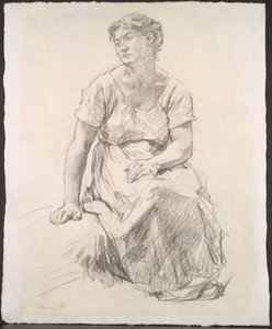 Sitzende Bäuerin von Leon Augustin Lhermitte