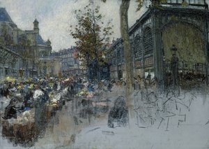 Studie für Les Halles, 1893 von Leon Augustin Lhermitte