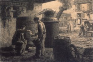 Die Brennerei, ca. 1872 von Leon Augustin Lhermitte