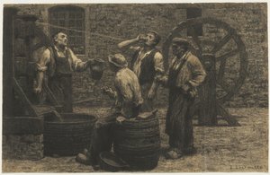 Die Weinpresse, ca. 1872