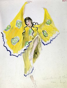 Eine Schäferin von Bakst: Kostüm von „Daphnis und Chloé“ von Michel Fokine von Leon Bakst