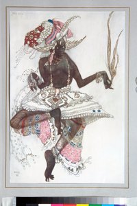Ballets Russes - Kostüm für das Ballett "Der blaue Gott" von Michel Fokine von Leon Bakst