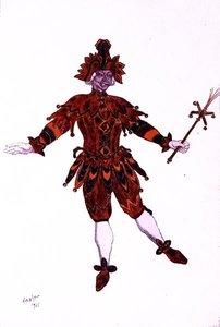 Kostümentwurf für Mirliton, aus Dornröschen von Leon Bakst
