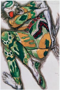 Kostümentwurf für Seefenfel, aus Sadko, 1917