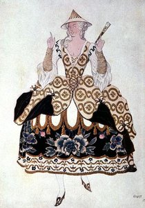 Kostümentwurf für eine chinesische Dame, aus Dornröschen