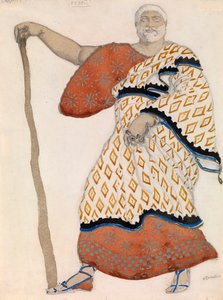 Kostümentwurf für das Drama Ödipus auf Kolonos von Sophokles von Leon Bakst