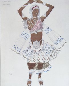 Kostümentwurf für das Ballett Blauer Gott von R. Hahn, 1912 von Leon Bakst