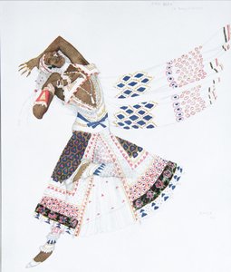 Kostümentwurf für das Ballett Blauer Gott von R. Hahn, 1912 von Leon Bakst