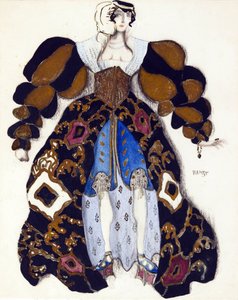 Kostümentwurf für das Ballett "Die Legende von Joseph" von R. Strauss - Bakst, Leon (1866-1924) - 1914 von Leon Bakst