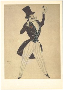 Kostümentwurf für das Ballett Carnaval von R. Schumann, 1910 von Leon Bakst