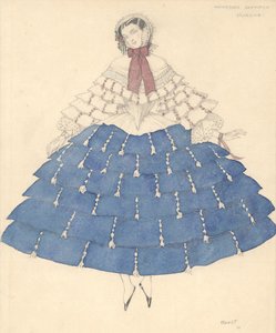 Kostümentwurf für das Ballett Carnaval von R. Schumann, 1910