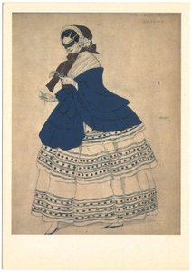 Kostümentwurf für das Ballett Carnaval von R. Schumann, 1910