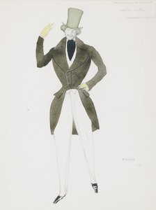 Kostümentwurf für das Ballett Carnaval von R. Schumann von Leon Bakst
