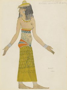 Kostümentwurf für das Ballett Hélène de Sparte von E. Verhaeren und D. de Séverac