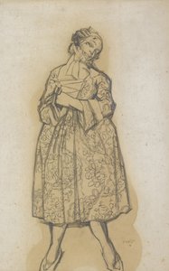 Kostümentwurf für das Ballett Les femmes de bonne humeur Die gutgelaunten Damen, 1917 von Leon Bakst