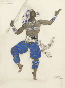Kostümentwurf für das Ballett Oriental Fantasy Ballet Hindu, 1913 von Leon Bakst