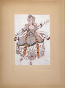 Kostümentwurf für das Ballett Dornröschen von P. Tschaikowsky, 1921 von Leon Bakst