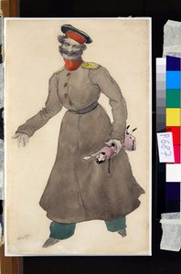 Kostümentwurf für das Ballett Die Puppenfee von J. Bayer von Leon Bakst
