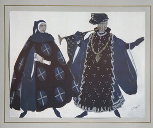 Kostümentwurf für das Stück Das Martyrium des Heiligen Sebastian von Gabriele D