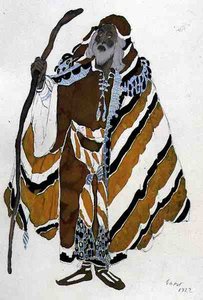 Kostüm für den alten Mann in Gelb, aus Der Märtyrer von St. Sebastian von Leon Bakst