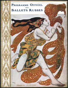 Kostüm der Bacchante für eine Aufführung der Ballets Russes 1911. von Leon Bakst